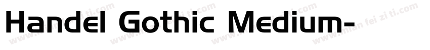 Handel Gothic Medium字体转换